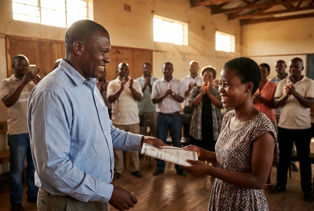 Certificate ceremony at the workshop